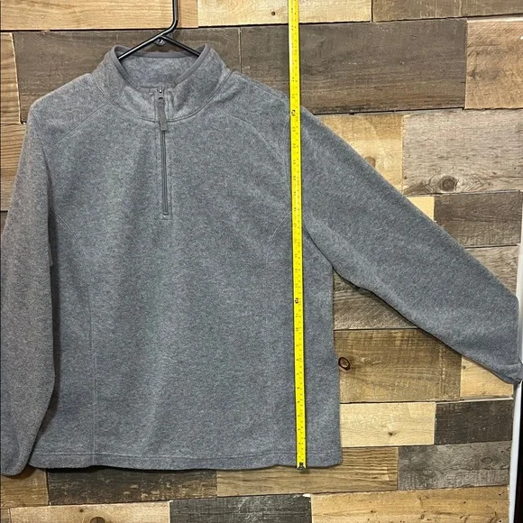 Made for Life Gray Fleece Quarter Zip Up Pullover - Picture 10 of 16